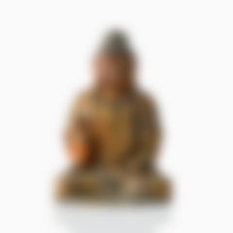 A rare magnificent gilt-lacquer figure of Buddha (preview)