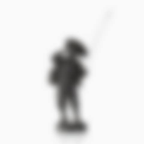 A Japanese bronze figure of a fisherman (preview)