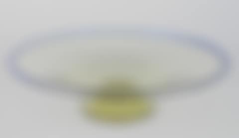 Steuben Amber and Celeste Blue console bowl (preview)