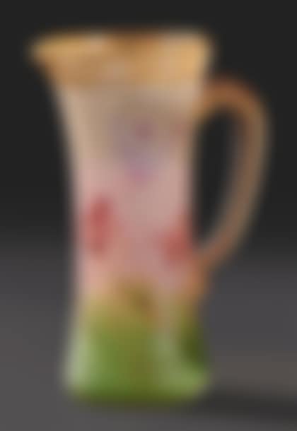 Miniature pitcher with tubular body and conical neck with small pouring spout and side handle applied (preview)