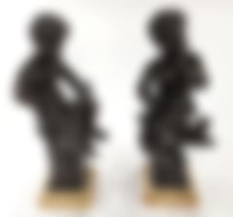 French patinated bronze figural sculptures depicting metal smiths (preview)
