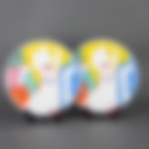 Vivienne plates, lot of two (preview)