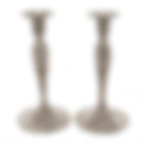 A pair of American sterling repousse candlesticks (preview)