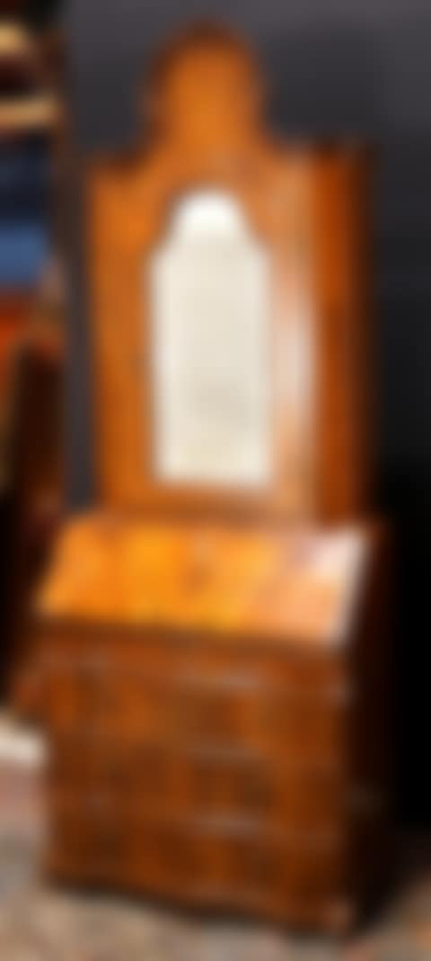 Italian olivewood and walnut secretary (preview)