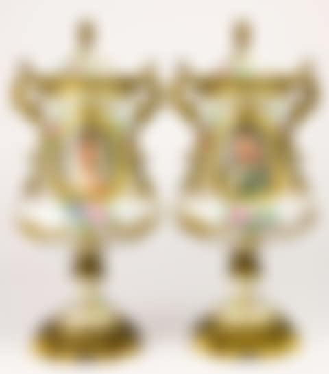 A Pair of French lidded urns (preview)