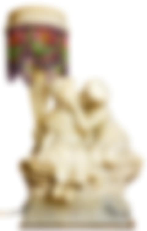 An Italian carved alabaster figural lamp (preview)