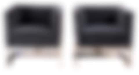 Pair of Milo Baughman for Thayer Coggin T-Back lounge chairs (preview)