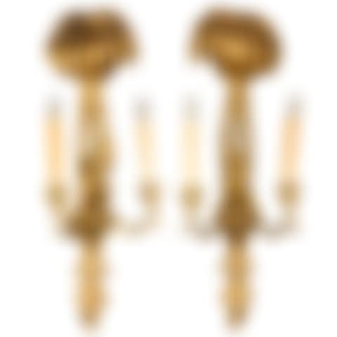Pair of Italian style giltwood figural two-light bras de lumiere (preview)