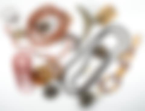 A miscellaneous group of African jewelry, beads and brass pendants (preview)