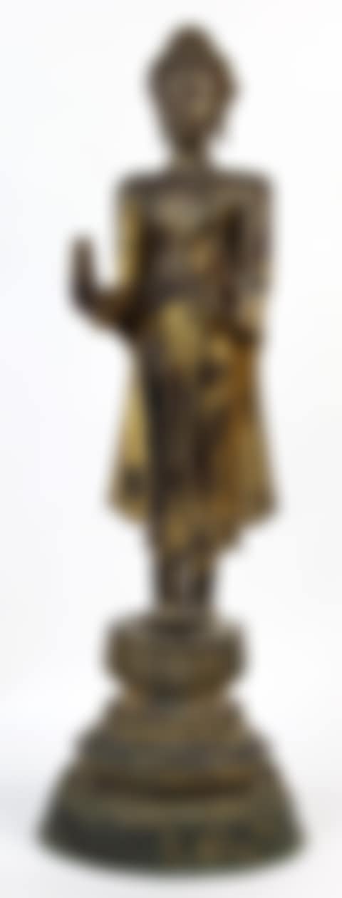 Thai bronze standing Buddha (preview)
