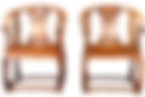 A pair of Hardwood chairs (preview)