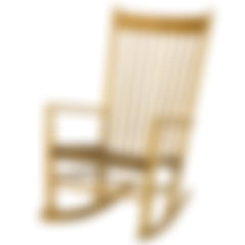 A Hans Wegner J16 style maple rocking chair with rush seat (preview)