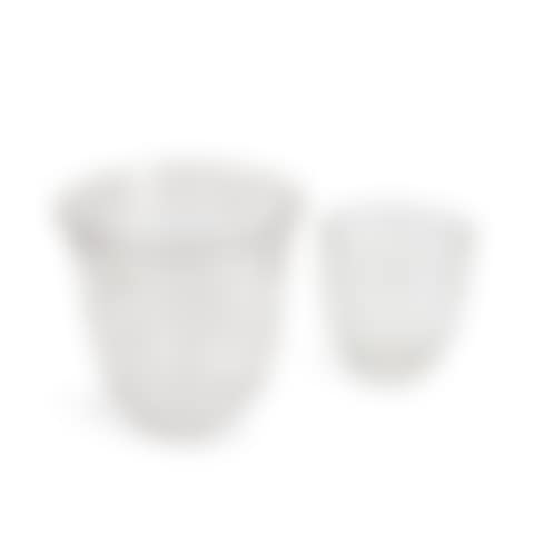 TWO DAUM GLASS VASES WITH ENGRAVED DECORATION (preview)