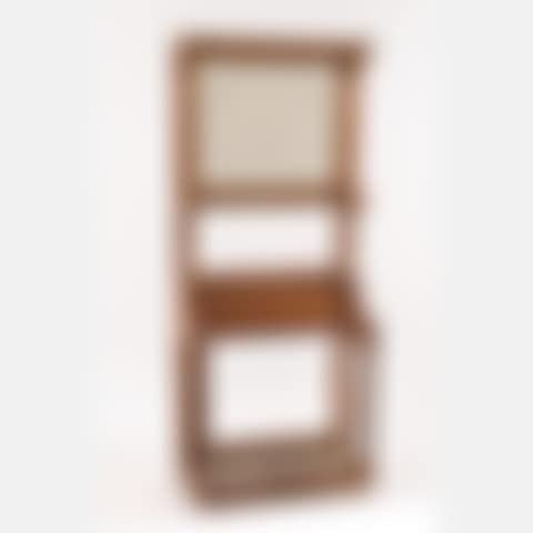 American Oak Mirror Umbrella Stand with Zinc Insert (preview)
