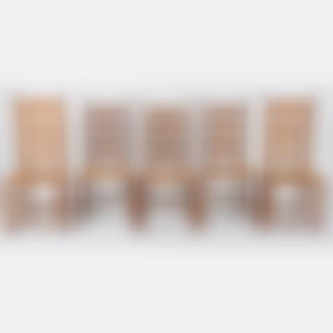 Five Turned Maple Ladderback Side Chairs (preview)