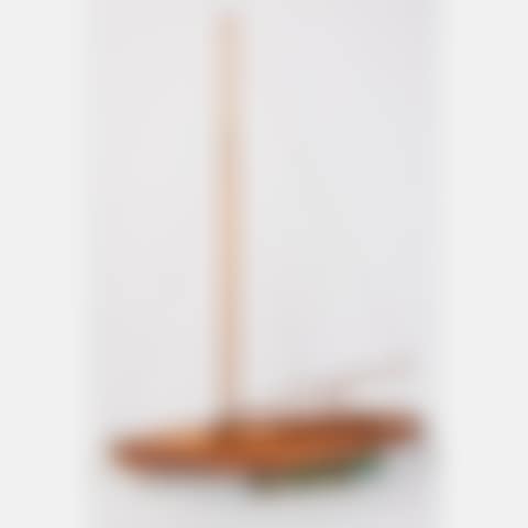Vintage Teak and Maple Sailboat Model (preview)