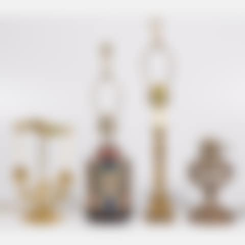 A Group of Metal and Brass Table Lamps (preview)