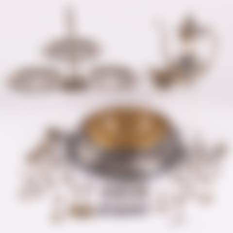 Miscellaneous Collection of Sterling and Silver Plated Serving Items (preview)