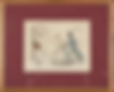 The Arrival (plate n°5 of the Grotesque Museum), an Englishman attacked by the Spleen comes to be treated in France (preview)