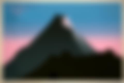 Mount Taranaki with Sunset (preview)