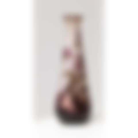 Large vase in multilayered glass, engraved cameo decor (preview)
