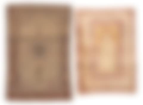 TWO ANTIQUE SILK CARPETS, KESHAN AND KAYSERI (preview)