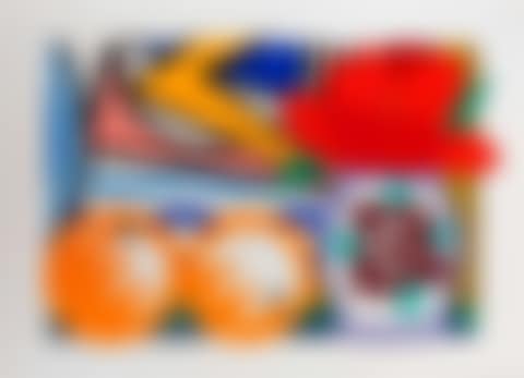Still Life with Lichtenstein and Two Oranges (preview)