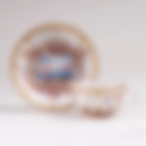 Exceptional house painter mug with river landscapes and fruits (preview)