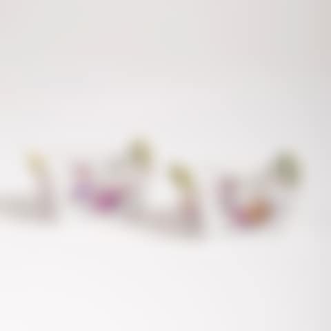 Pair of miniature baskets with flower bouquets (preview)