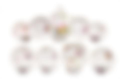 Coffee service for 5 people with floral painting (preview)