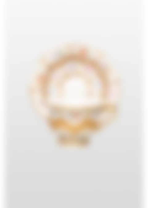 Mocca cup with gold decoration and scattered flowers (preview)