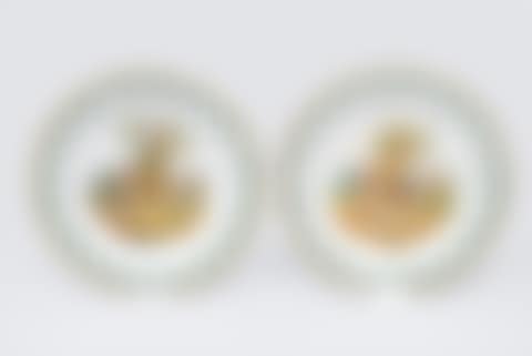 Pair of plates with a hunting scene (preview)