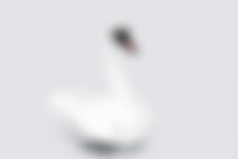 Small animal figure "Sitting Mute Swan" (preview)