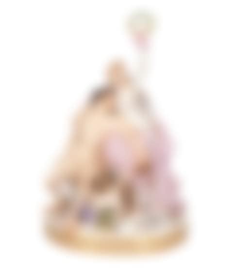Very rare allegorical figure group "The Winner of Olympia" (preview)