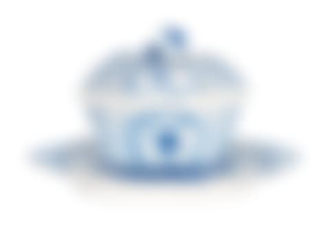 Small lidded tureen "Strawflower" with breakthrough work (preview)