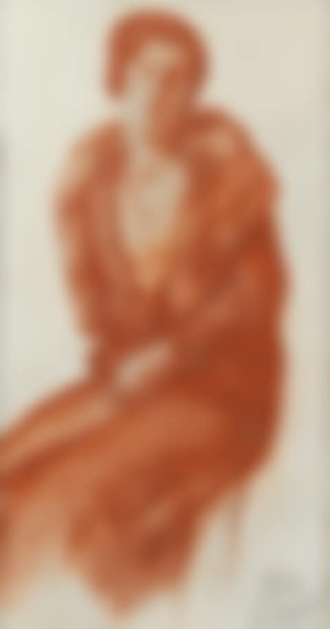 portrait of a lady, seated (preview)