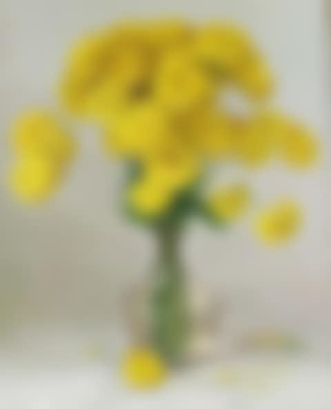 still life chrysanthemums in a glass vase (preview)