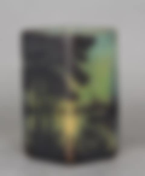Acid-etched glass diamond-shaped vase (preview)