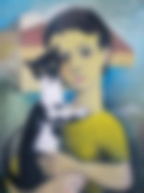 Female Figure with a Cat (preview)
