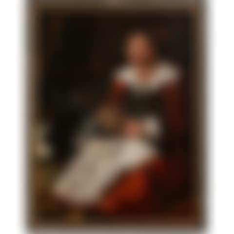 Two kitchen scenes: A hunter and a woman plucking a rooster (preview)