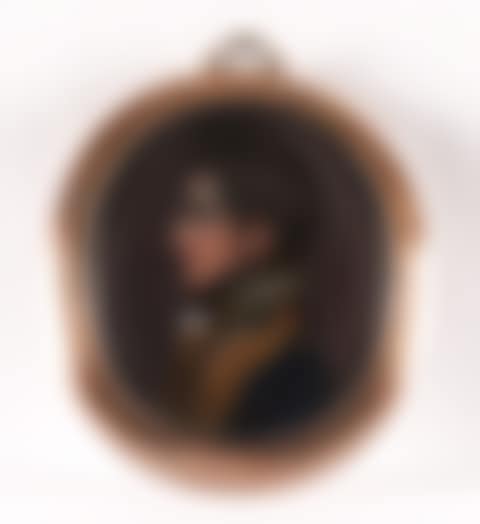 Portrait miniature of a military officer in profile wearing blue uniform (preview)