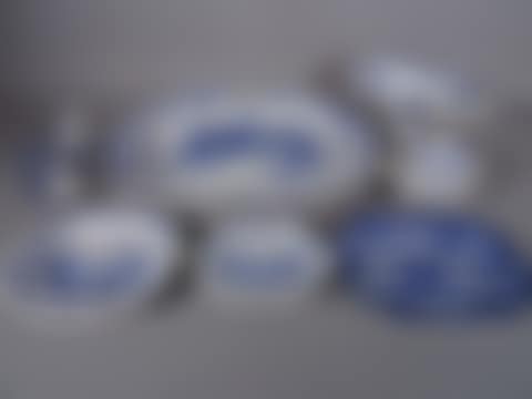 A large blue and white meat platter (preview)