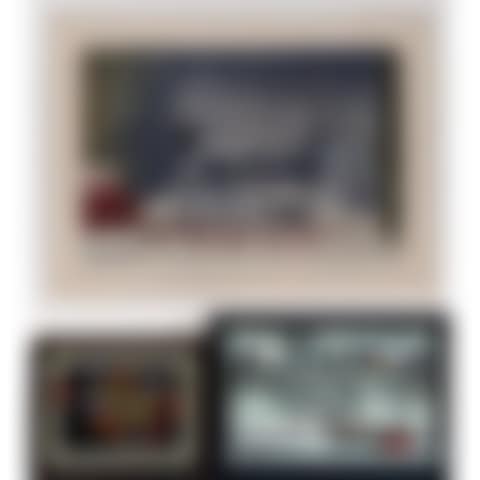 "TEMPÊTE DANS LE VIEUX PORT, MONTREAL", "FLOWERS", "THE RED SLEIGH" (preview)
