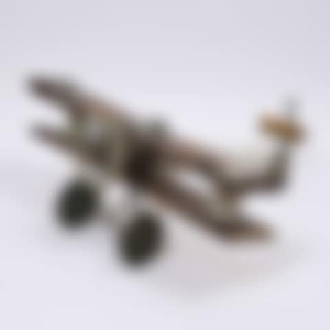 Found Object Folk Art" Model of a Biplane (preview)