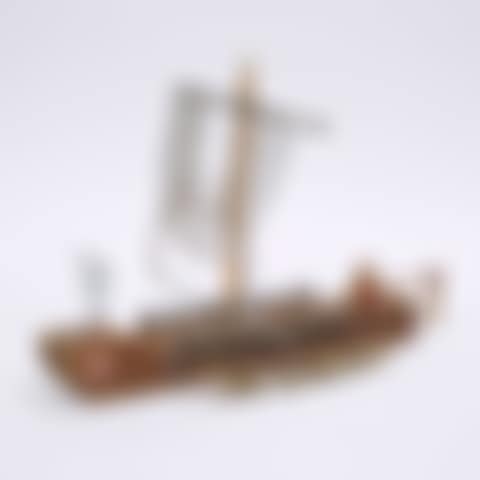 Found Object Folk Art" Model of a Viking Longship (preview)
