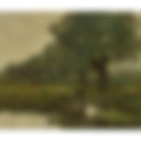 MAN WITH HERD NEAR A RIVERBANK (preview)