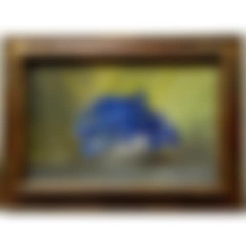 BLUE FLOWERS IN A BOWL VASE (preview)