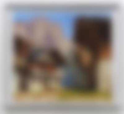 Courtyard towards the Ellmau Gate in the Kaiser Mountains - Tyrol (preview)