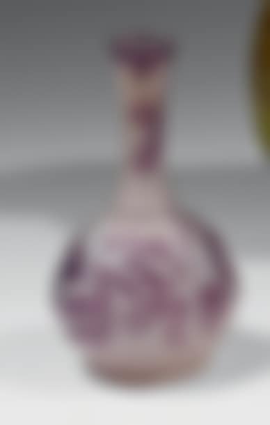 Soliflore vase with spherical base and long curved neck (preview)
