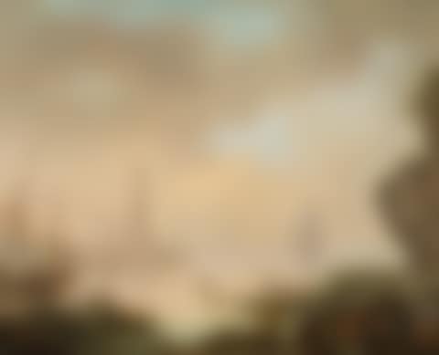 Harbor scene at sunset (preview)